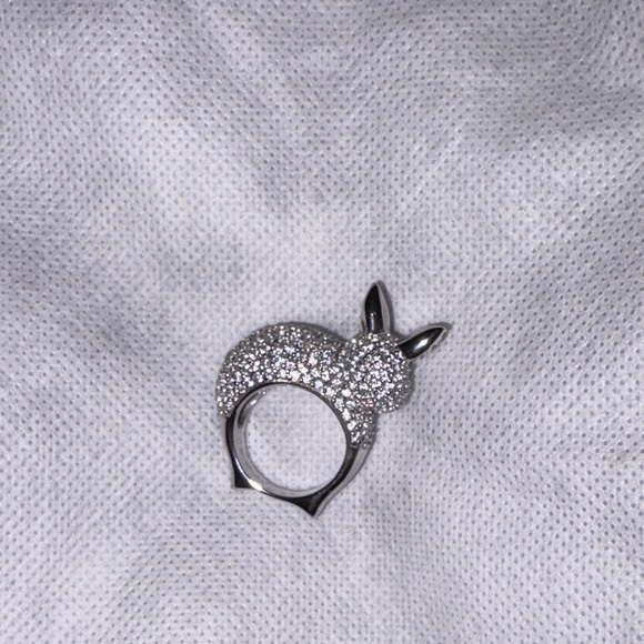 925 Silver Rabbit Ring - Picture 2 of 5